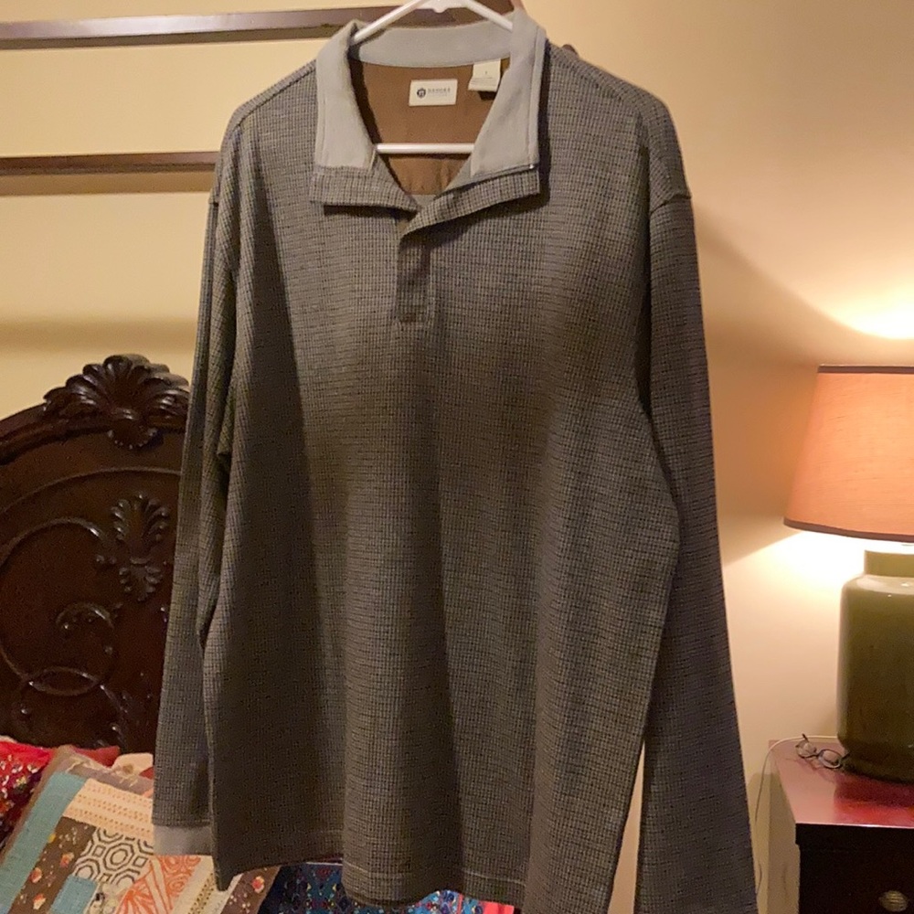 Haggar Houndstooth Pullover 1/4 zip